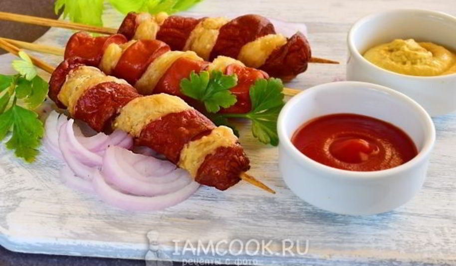 Рецепт слоеного хот-дога