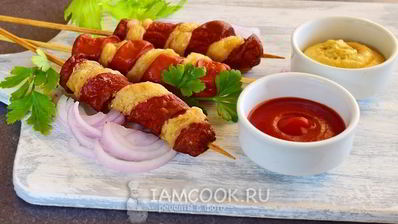 слоеный хот-дог