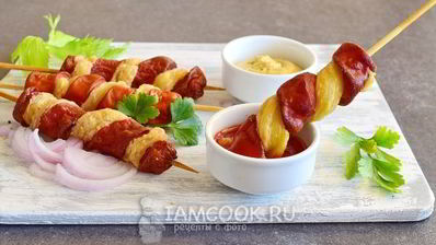 слоеный хот-дог