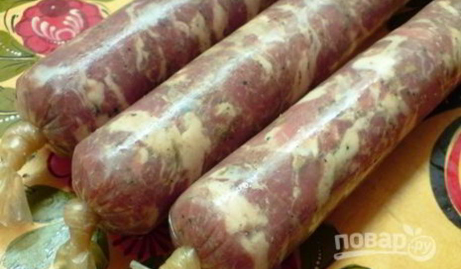 Рецепт колбасы из кишки своими руками