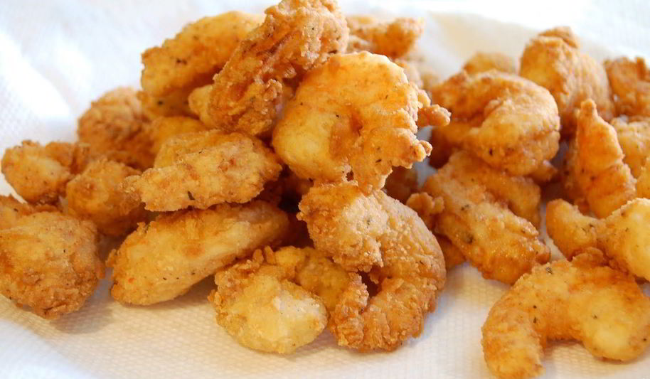 Рецепт королевских креветок в кляре