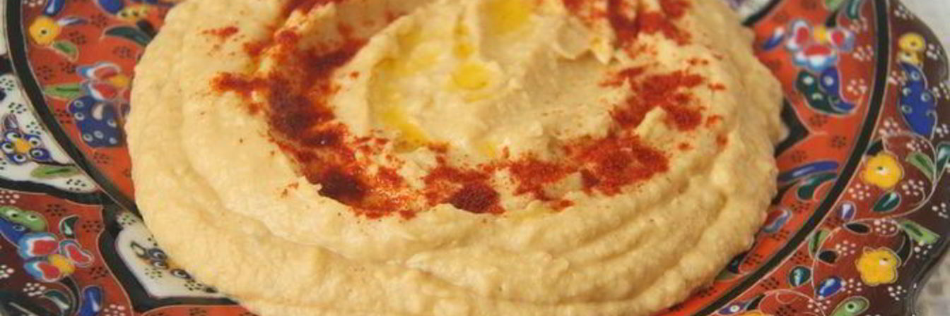 Лимонный хумус с бананом