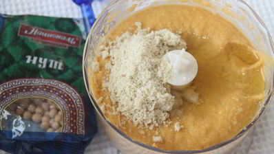 лимонный хумус с бананом