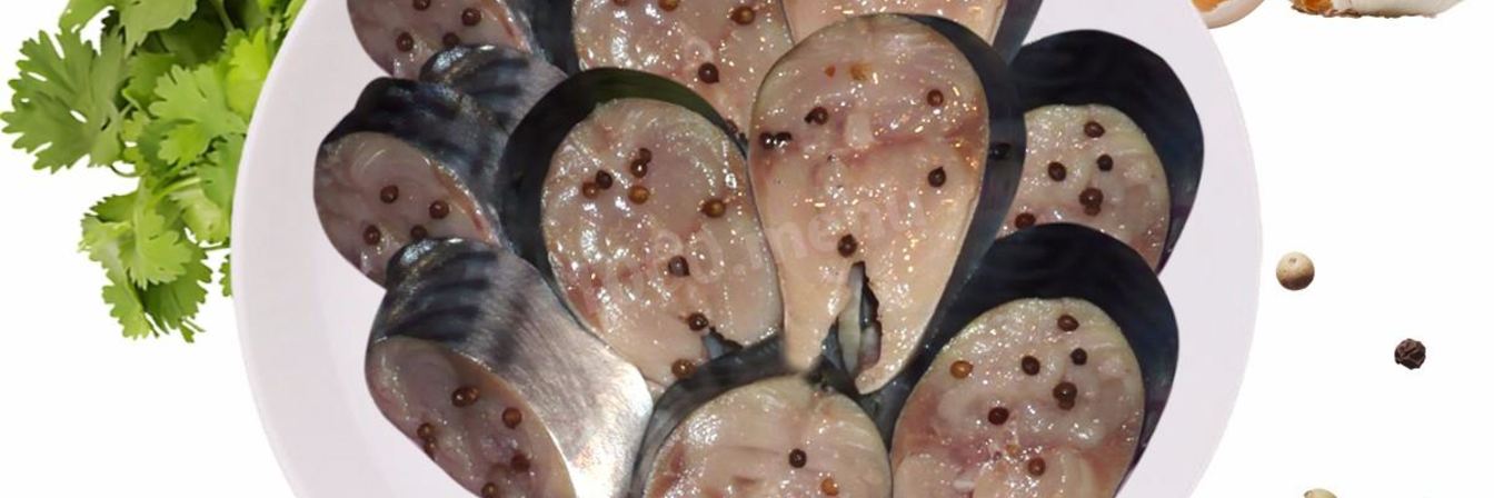 Маринованная скумбрия пряная