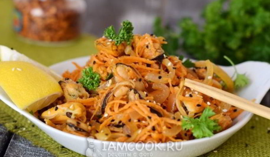 Рецепт мидий, маринованных по-корейски