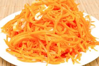 Морковь по-корейски с кальмарами