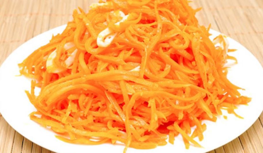 Рецепт моркови по-корейски с кальмарами