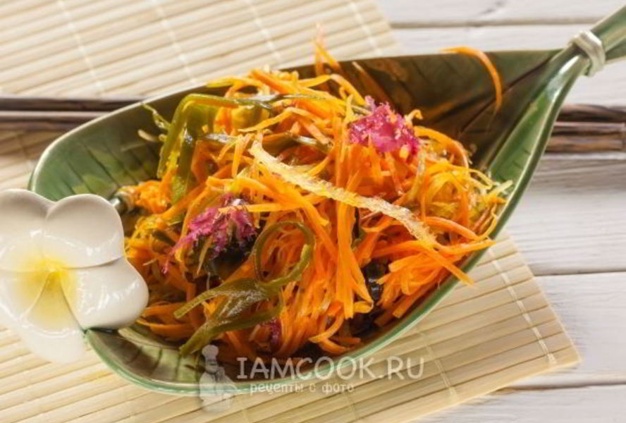 Морковь по-корейски с водорослями