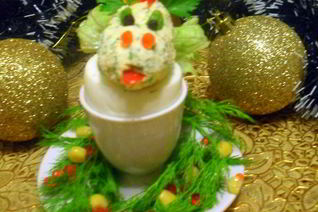 Новогодняя закуска Дракончик