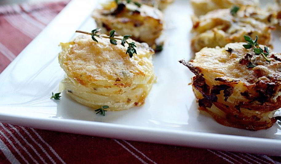 Рецепт новогодней закуски из сыра и картофеля