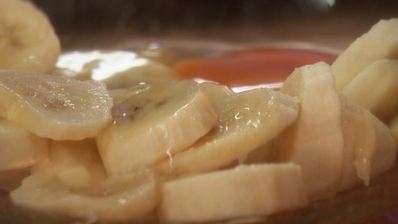 банановый омлет с банановым кремом