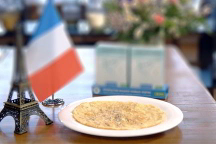 Французский омлет с кабачком