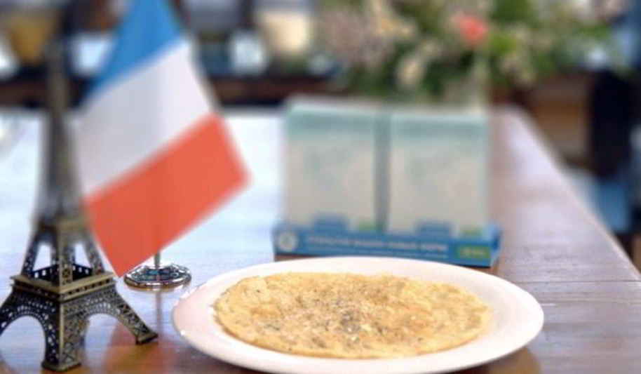 Рецепт французского омлета с кабачком