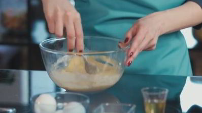 французский омлет с кабачком