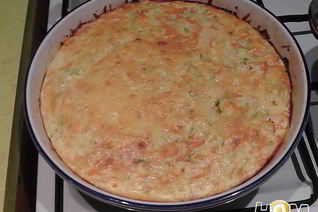 Фриттата из кабачков и моркови