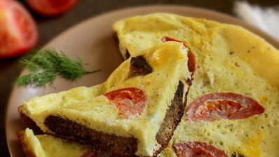 фриттата с хлебом