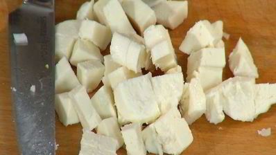 фриттата с тыквой, моцареллой и тимьяном