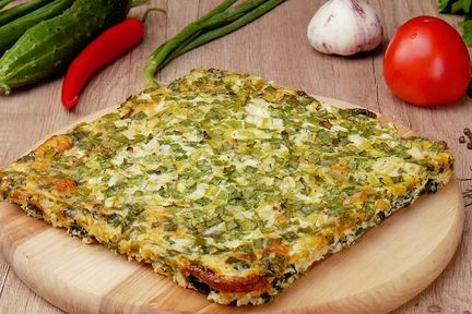 Фриттата со шпинатом