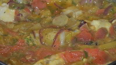 испанский омлет с копченым лососем