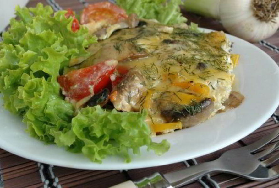 Картофельная фриттата с овощами