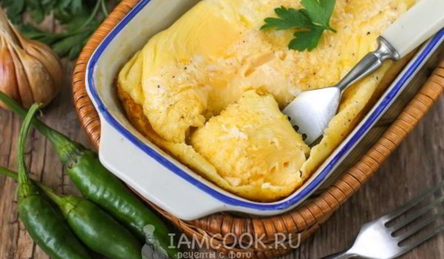 Рецепт омлета без молока в духовке