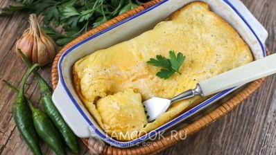 омлет без молока в духовке