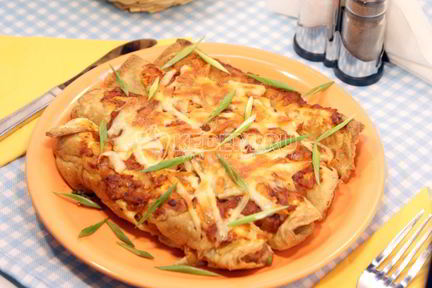 Омлет из яиц с начинкой