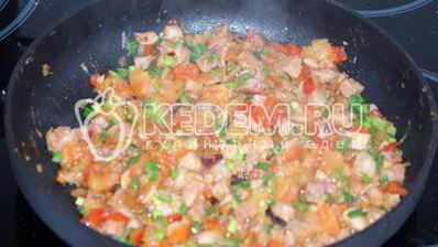 омлет из яиц с начинкой