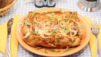 омлет из яиц с начинкой