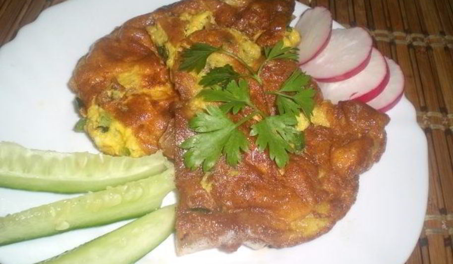 Рецепт омлета по-деревенски