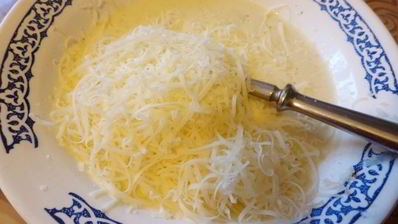 омлет с баклажаном и кабачком