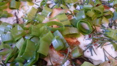 омлет с баклажаном и кабачком