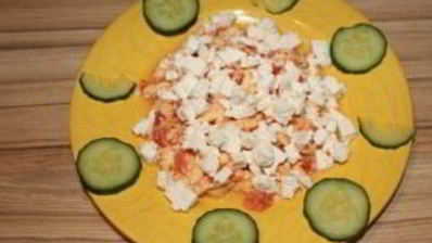 омлет с брынзой