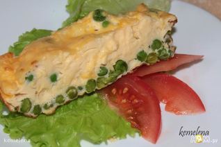 Омлет с горошком