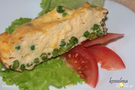 Омлет с горошком