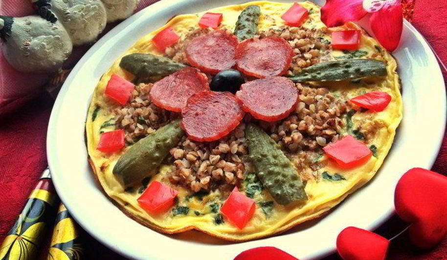 Рецепт омлета с гречневым цветком