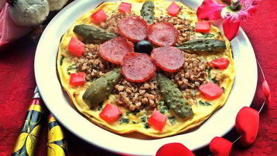 омлет с гречневым цветком