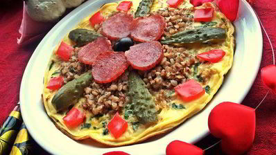 омлет с гречневым цветком