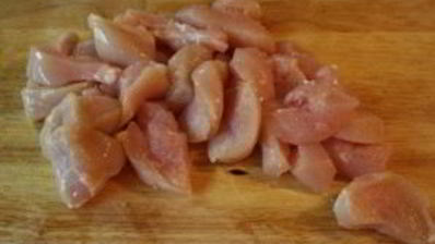 омлет с куриным филе