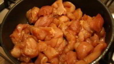 омлет с куриным филе