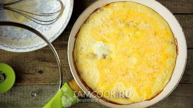 омлет с курицей