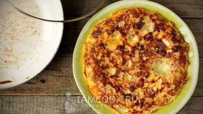 омлет с курицей