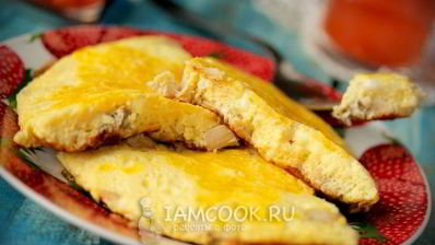 омлет с курицей