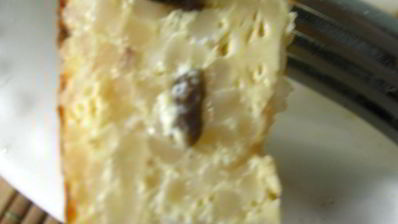 омлет с опятами, черри и рисом