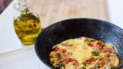 омлет с перцем