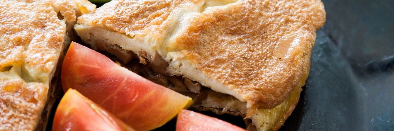 Омлет с шампиньонами