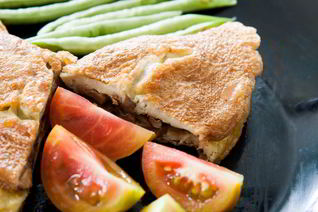 Омлет с шампиньонами