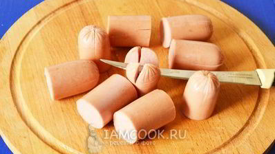 омлет с сосисками в мультиварке