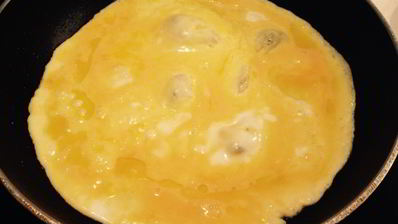 омлет с сыром и рукколой