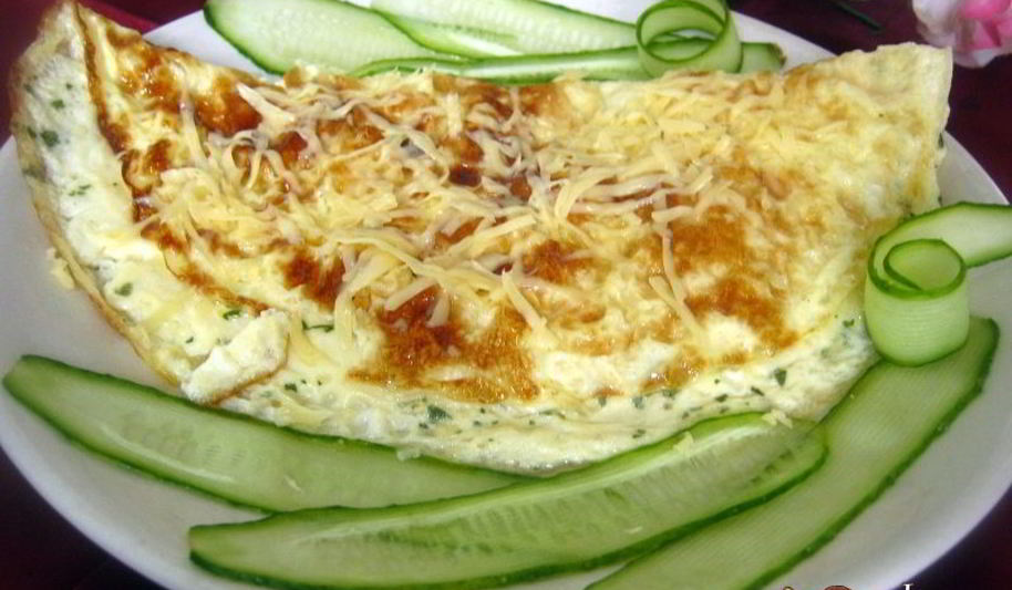 Рецепт омлета с сыром